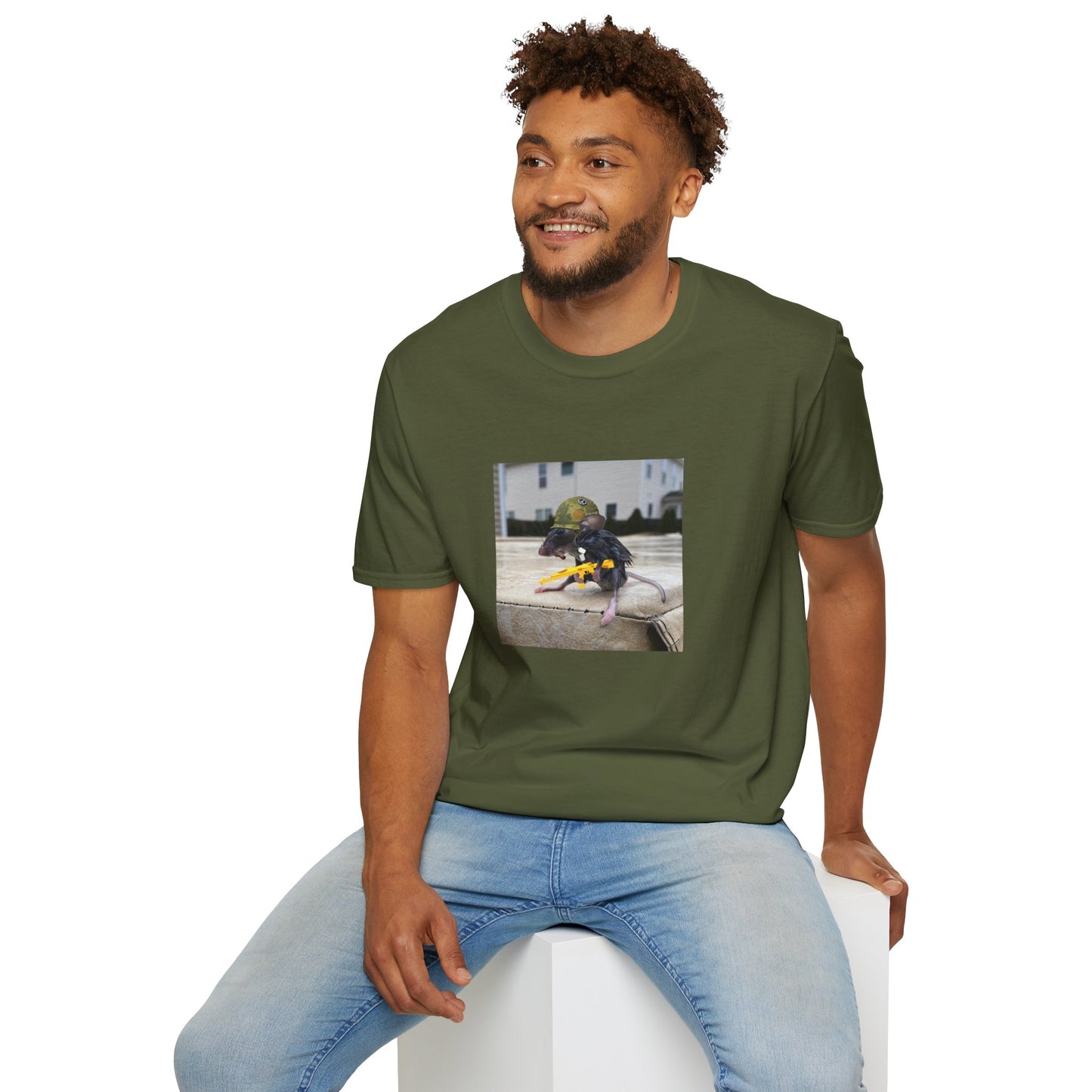 Sergeant Wet Rat Iconic Meme Unisex Softstyle T-Shirt