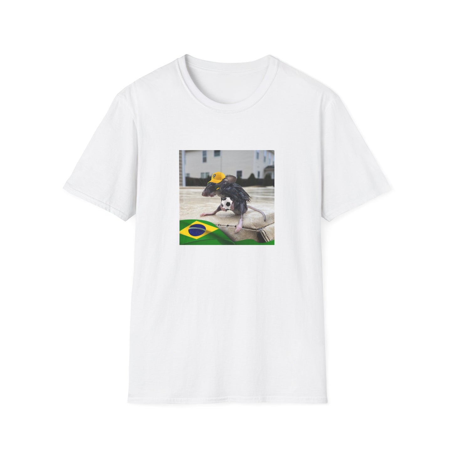 Brazilian Wet Rat Iconic Meme Unisex Softstyle T-Shirt