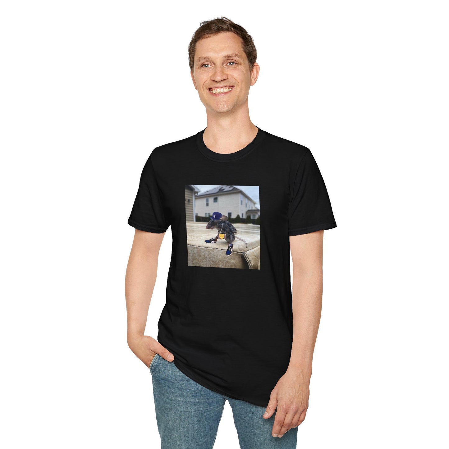 Gangster themed Wet Rat Iconic meme unisex cotton Tee