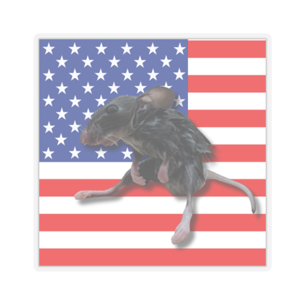 Wet Rat Iconic American Pride Kiss-Cut Stickers