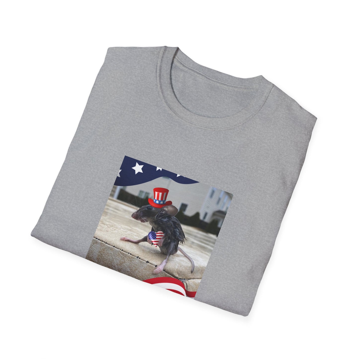 Nationalistic Wet Rat Iconic Meme (USA) Unisex Soft style T-Shirt