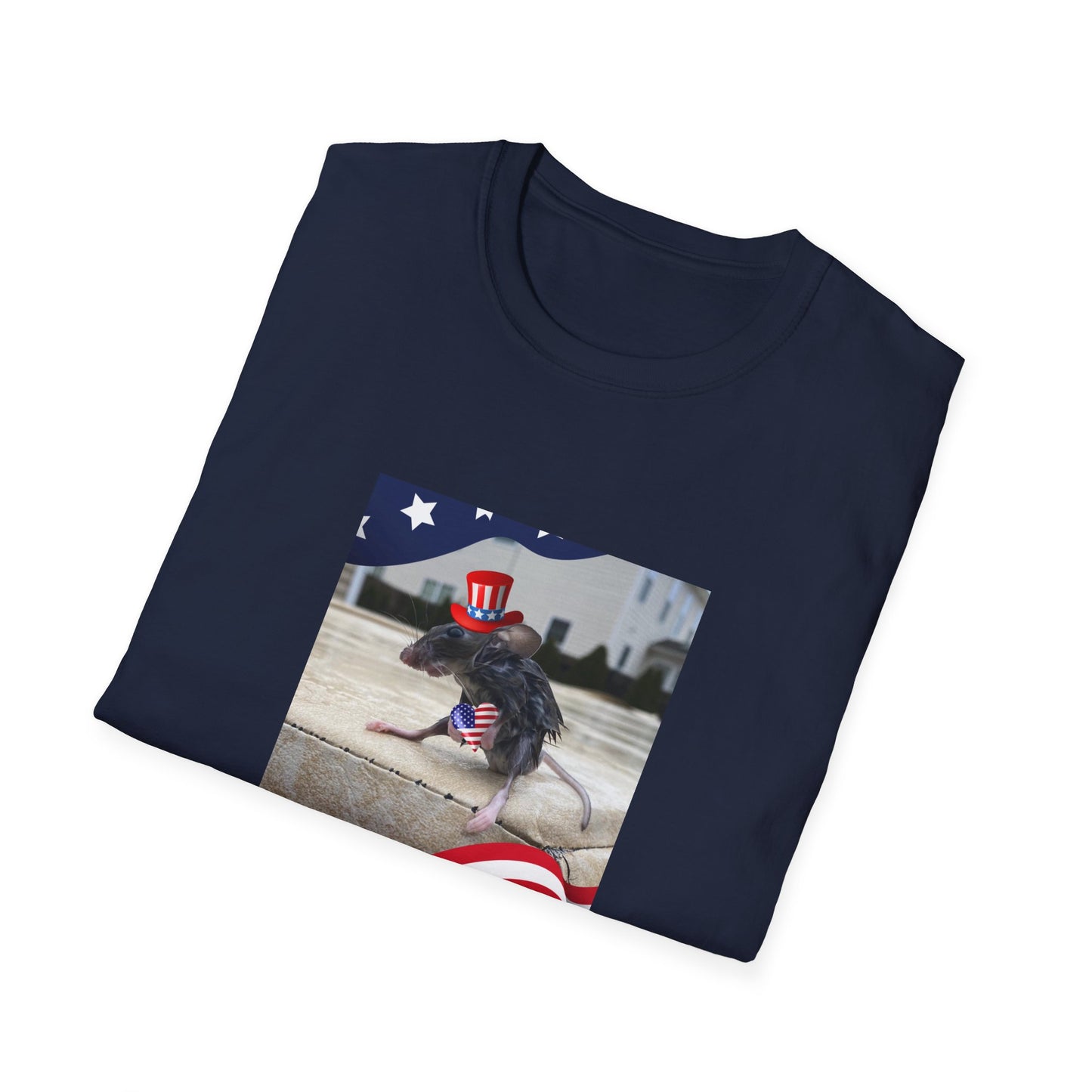 Nationalistic Wet Rat Iconic Meme (USA) Unisex Soft style T-Shirt