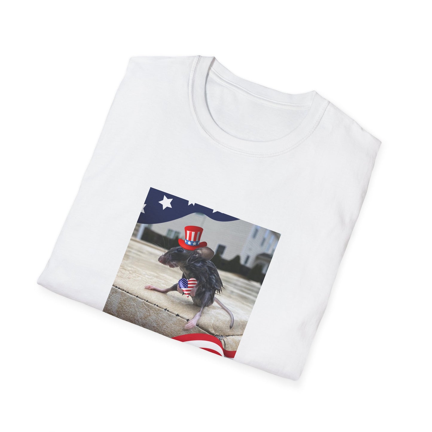 Nationalistic Wet Rat Iconic Meme (USA) Unisex Soft style T-Shirt