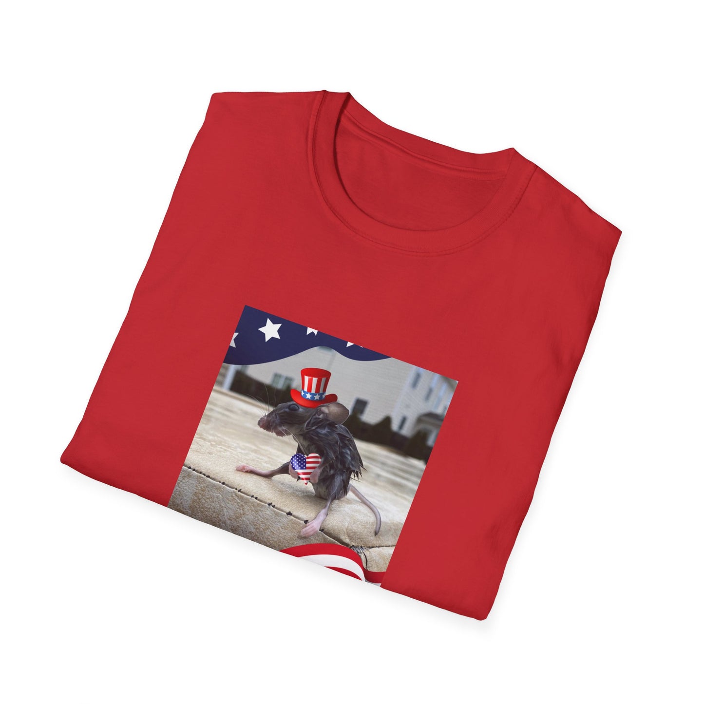 Nationalistic Wet Rat Iconic Meme (USA) Unisex Soft style T-Shirt