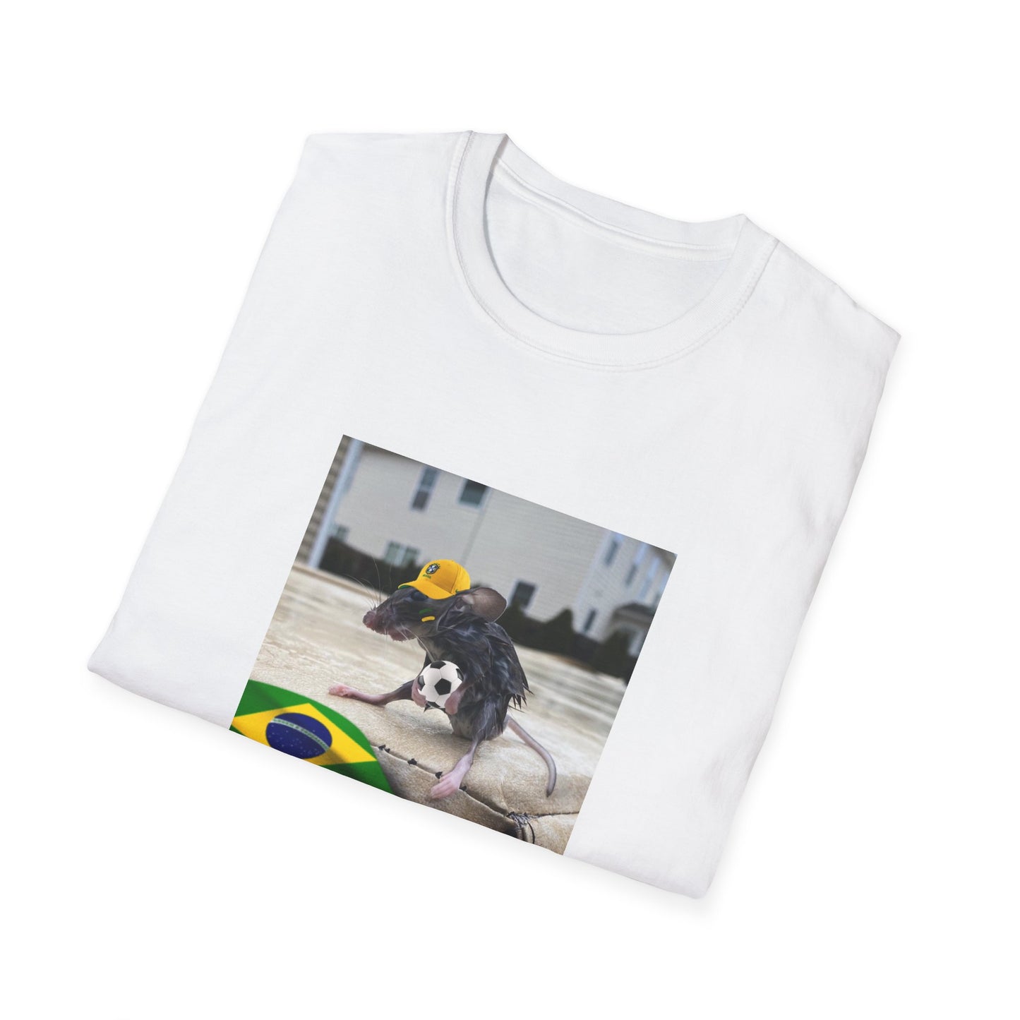 Brazilian Wet Rat Iconic Meme Unisex Softstyle T-Shirt