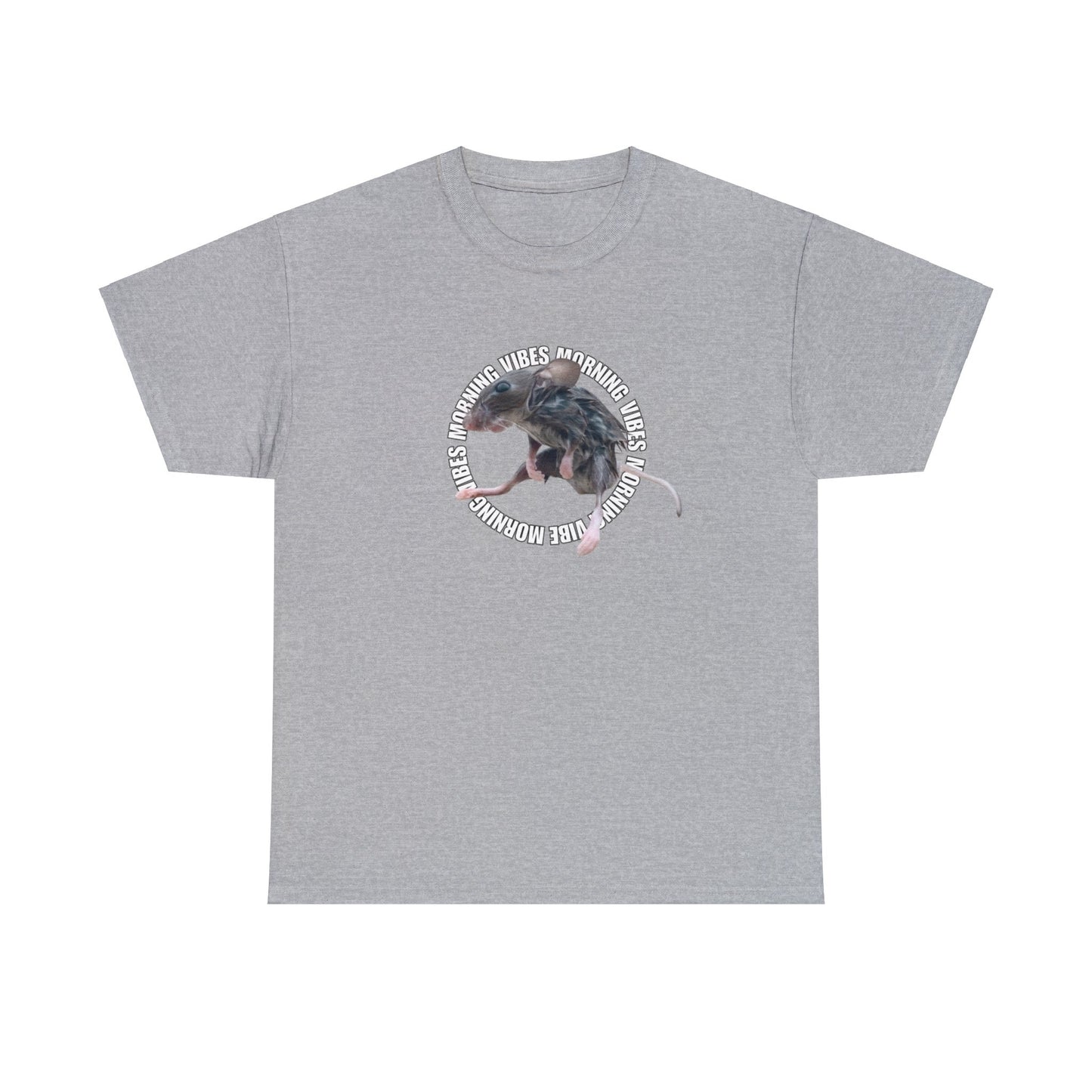 Wet Rat Iconic Meme "Morning Vibes"Unisex Heavy Cotton Tee