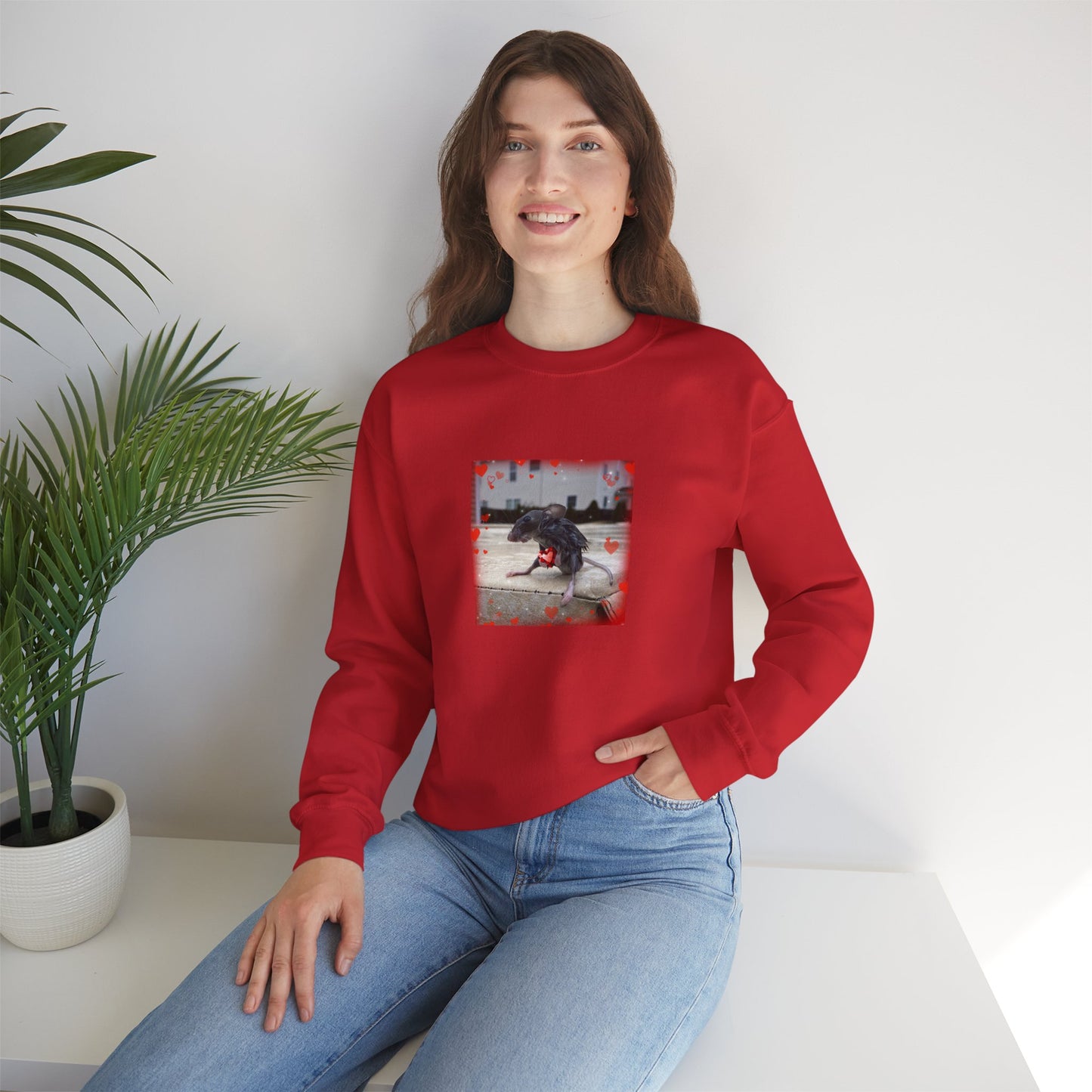 Wet Rat Iconic Valentines Day Unisex Heavy Blend Crewneck Sweatshirt