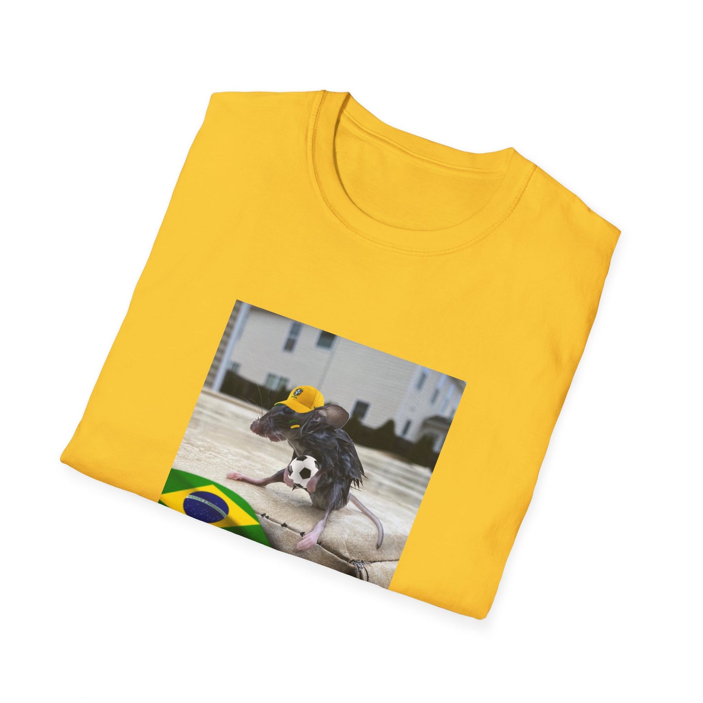 Brazilian Wet Rat Iconic Meme Unisex Softstyle T-Shirt